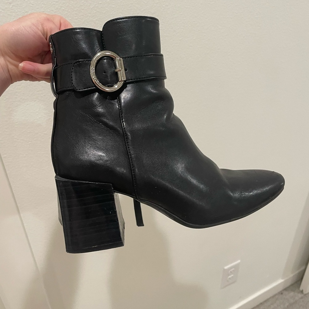 Sam Edelman Black Buckle Boots 6.5